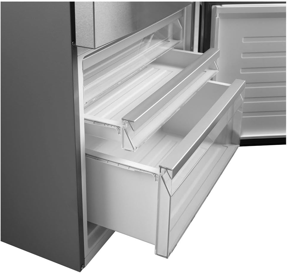 GE Appliances 17.7 cu. ft. Bottom Freezer Refrigerator in Fingerprint Resistant Stainless Steel, Counter Depth