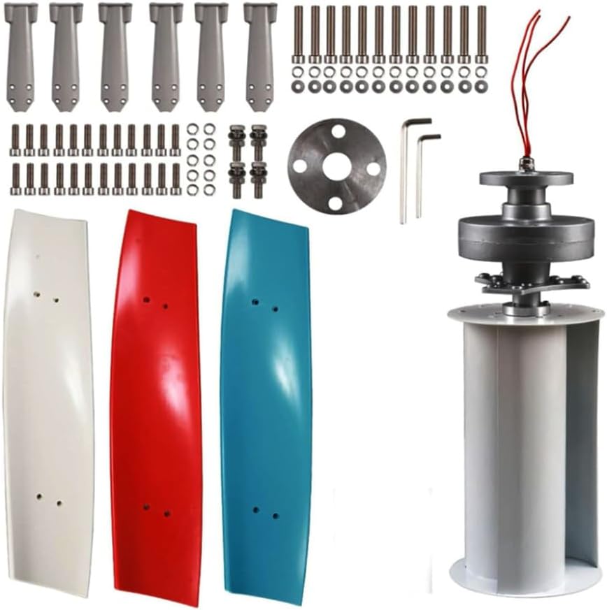 24V, 1000W Multifunctional Magnetic Levitation Turbine 12V 24V 48V Vertical Axis Wind Turbine Generator with MPPT Controller for Home Street Lighting(1000W,220V)