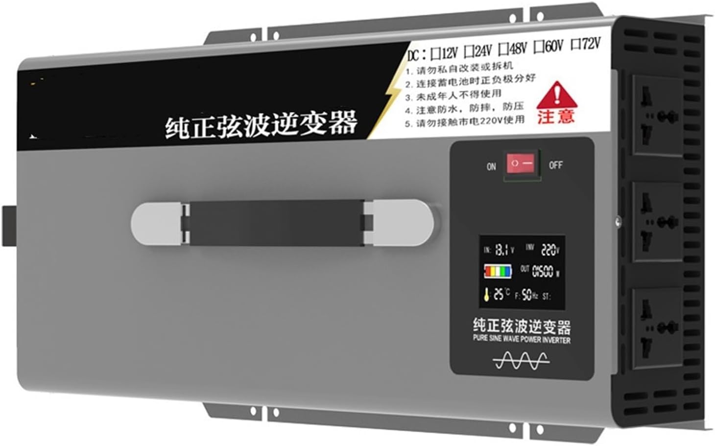 Inverter DC 12V/24V to 220V/230V 3000W/4000W Solar Inverter(48V5000W)
