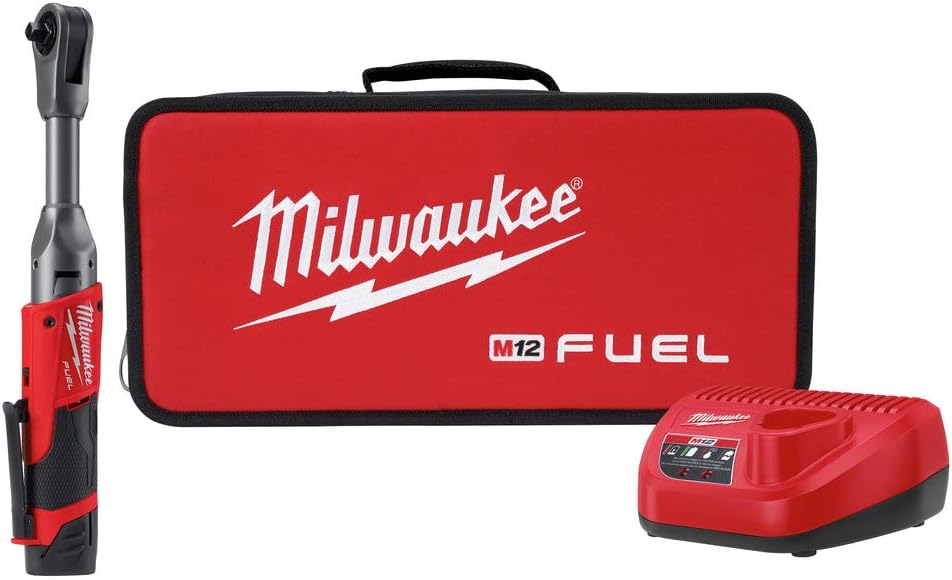 Milwaukee M12 FUEL™ 3/8 in. Extended Reach Ratchet 1 Battery Kit