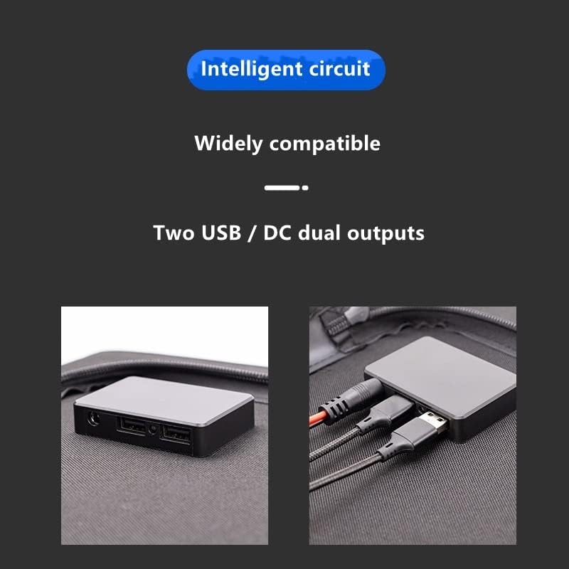 60W/80W/100W Portable Solar Panel(Dual 5v USB with 18v DC Output) Monocrystalline Solar Charger Foldable Solar Panel Bag for Laptop, Portable Generator, 12v Car, Boat, RV Battery etc.(60W)