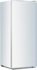 Kismile Upright Freezer, 6.0 Cu.ft Deep Freezer with Reversible Single Door,Removable Shelves, Small Stand Up Freezer with Adjustable Thermostat for Home/Kitchen/Office/Garage (White)