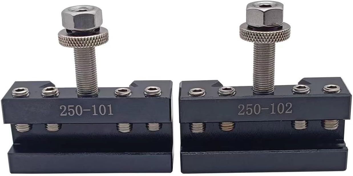 6PCS Wedge Type AXA Quick Change Tool Post With Tool Holders For Lathe Swing Dia 6-12',250-111 (AXA-6PCS)