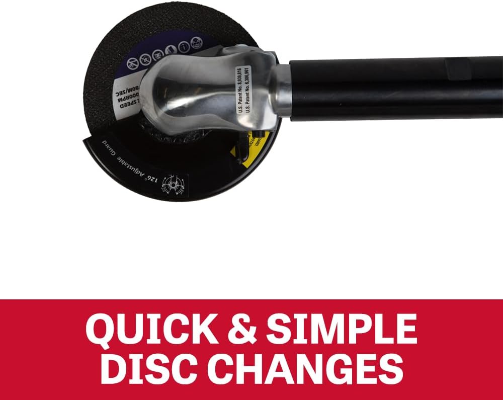 JET 4-Inch Pneumatic Extended Cut-Off Tool, 14000 RPM (Model JAT-483)
