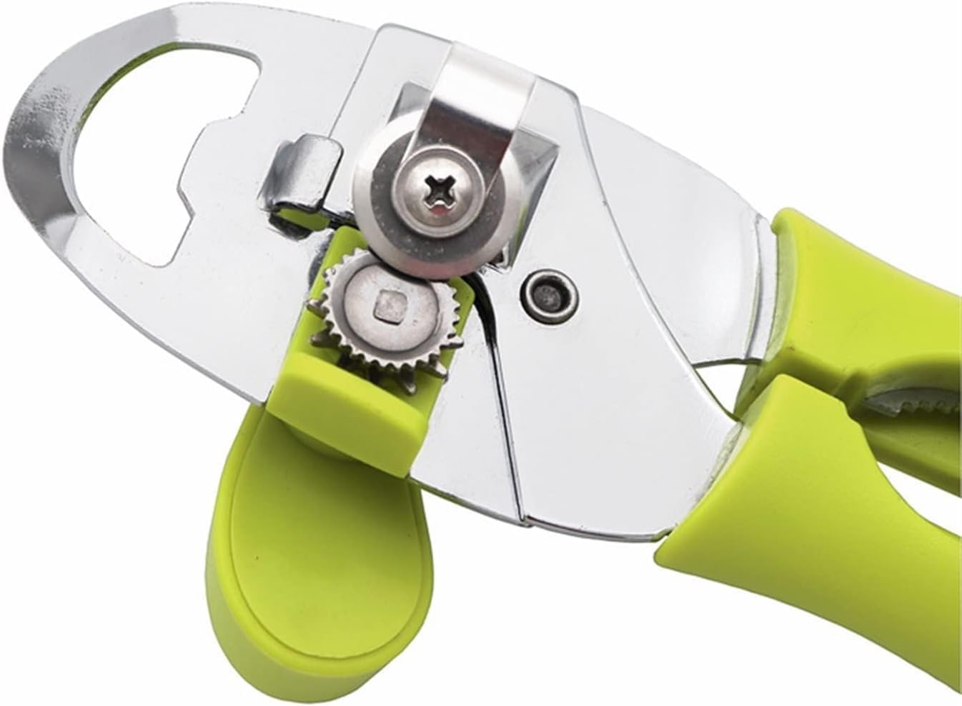 Can opener, multi-functional manual can, screw cap bottle, kitchen tool, knife, accessories(Green)