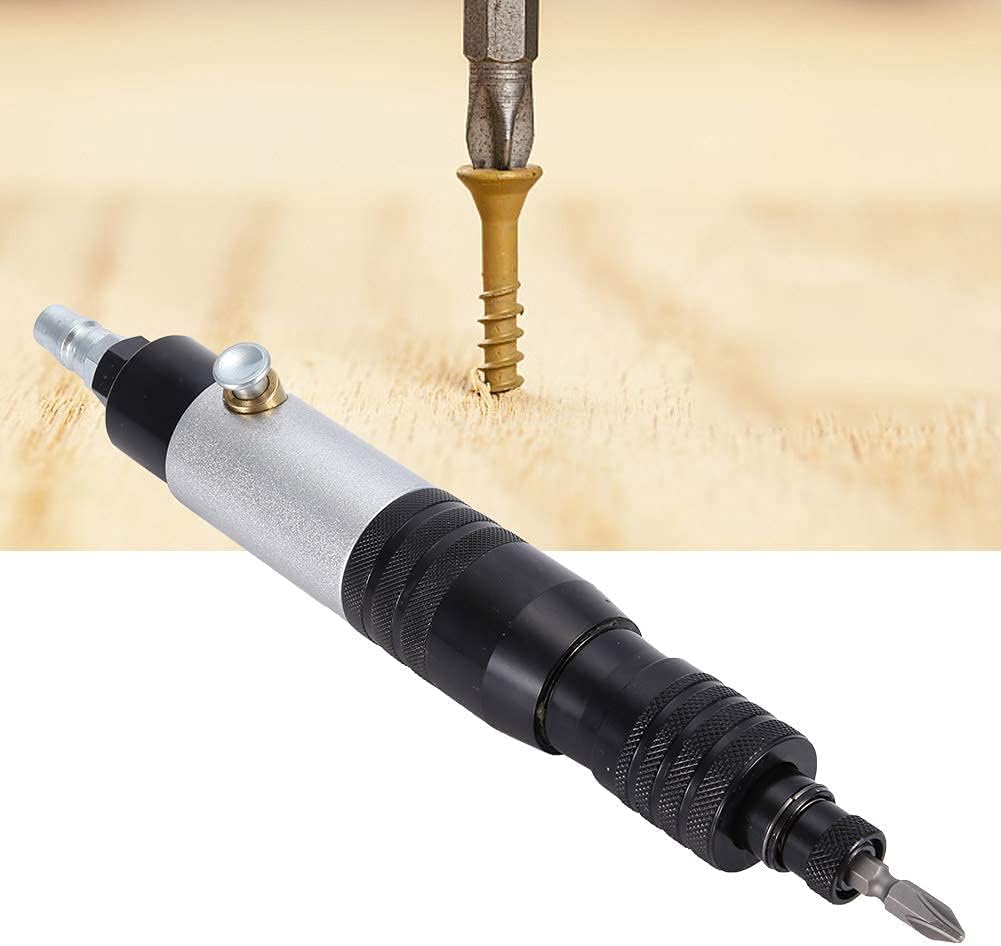 Industrial Pneumatic Screwdriver,Professional Handhold Pneumatic Screwdriver,Lightweight Portable Pneumatic Screwdriver,1200Rpm Cw/Ccw Air Screwdriver Tool,For Fastening And Dismantling Of Screws.