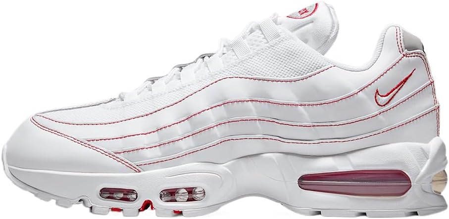 Nike Air Max 95 OG Men's Shoes (IB7936-100, White/University Red/White) Size 10