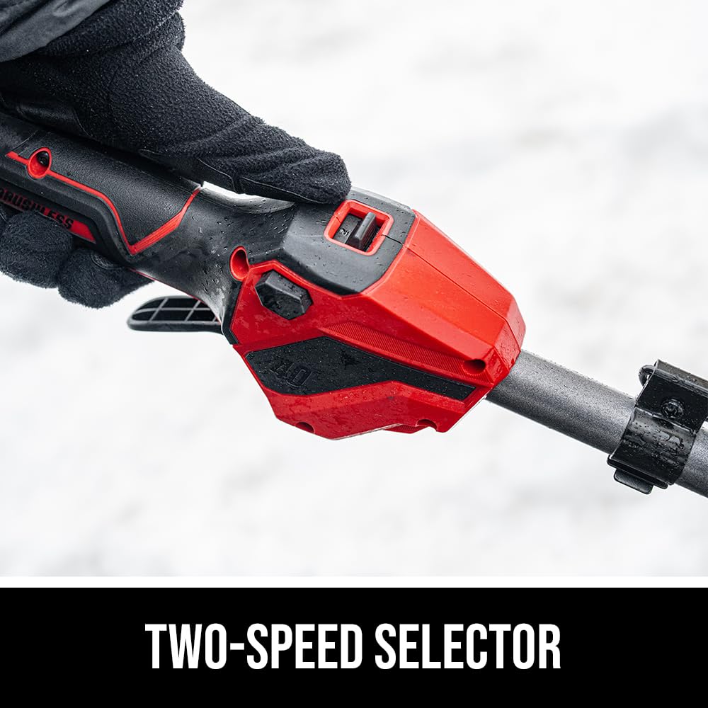 SKIL PWR CORE 40 Brushless 40V Multi-Head System, 12-Inch Snow Shovel Kit, 20'ft Throwing Distance, Includes 4.0Ah Battery and Charger - PSS1200C-10