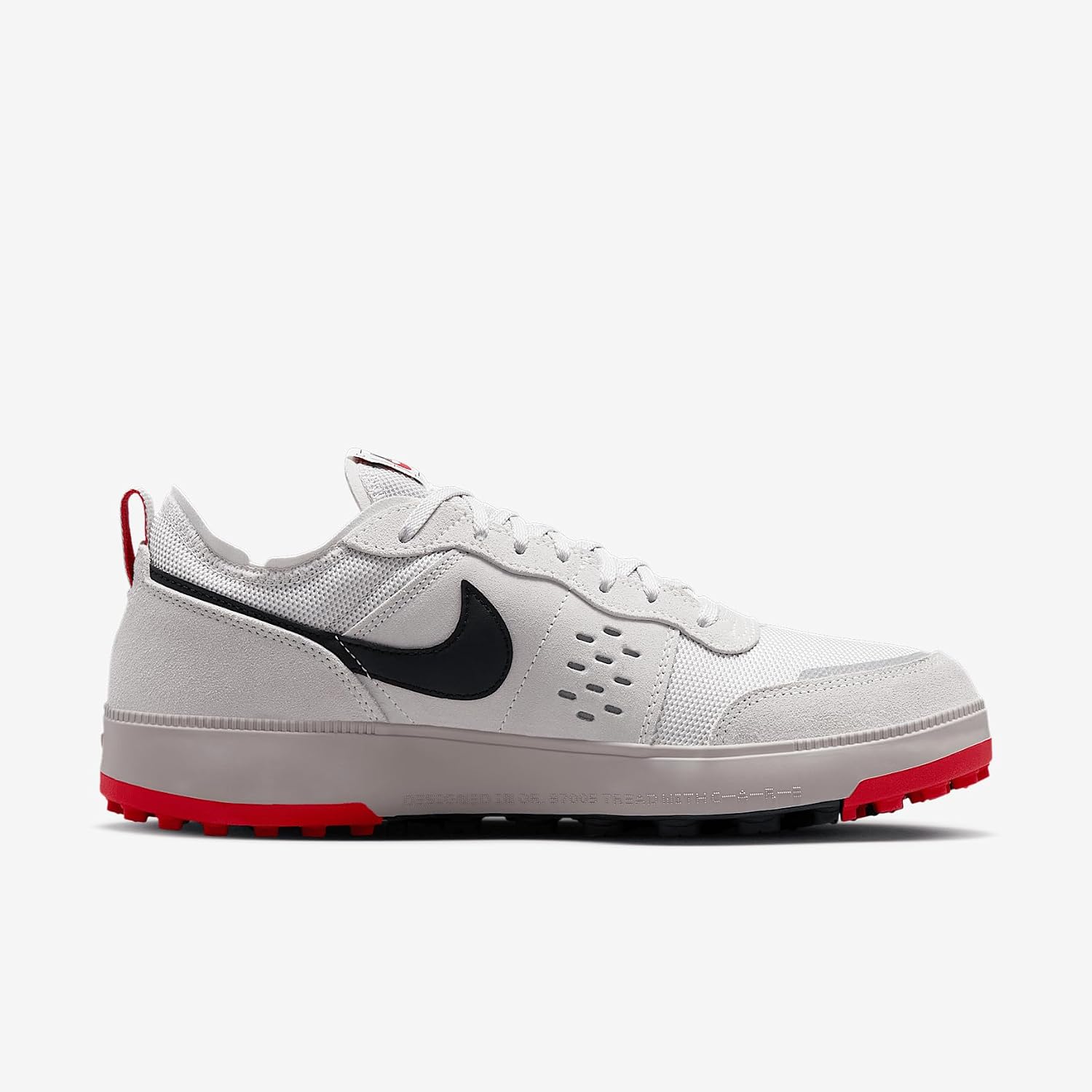 Nike C1TY Shoes (FZ3863-010, College Grey/Vast Grey/Fire Red/Black) Size 8.5