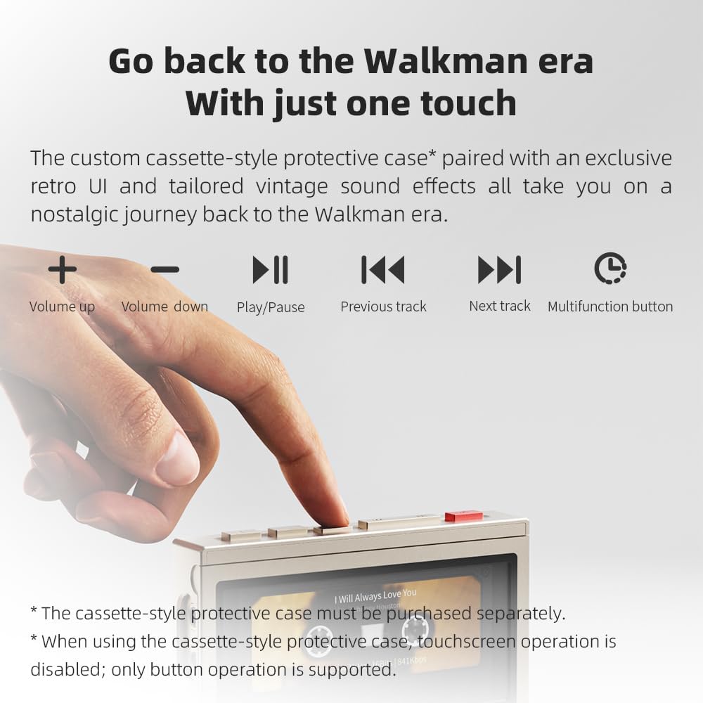 FiiO M21 Android 13 Portable Music Player MP3 Snapdragon 680 4* CS43198 DAC Chips Hi-Res Audio DSD Bluetooth LDAC (Black)