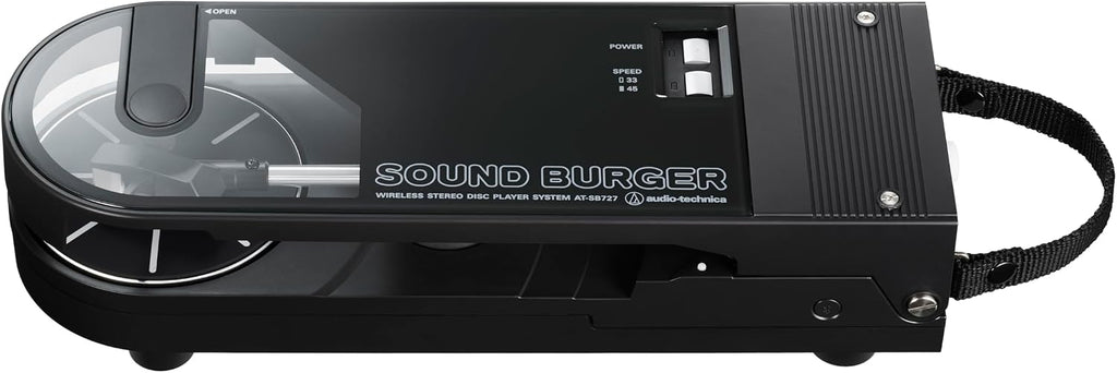 Audio-Technica AT-SB727 Sound Burger Portable Bluetooth Turntable, Black