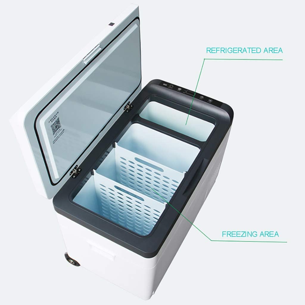 Mini Fridge Car Refrigerators Portable Compressor Fridge Freezer Cool Box (30L) Car Truck RV Boat Mini Electric Cooler