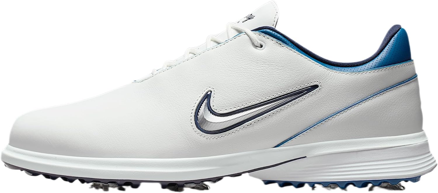Nike Victory Tour 4 Golf Shoes (Summit White/Court Blue/Metallic Silver)