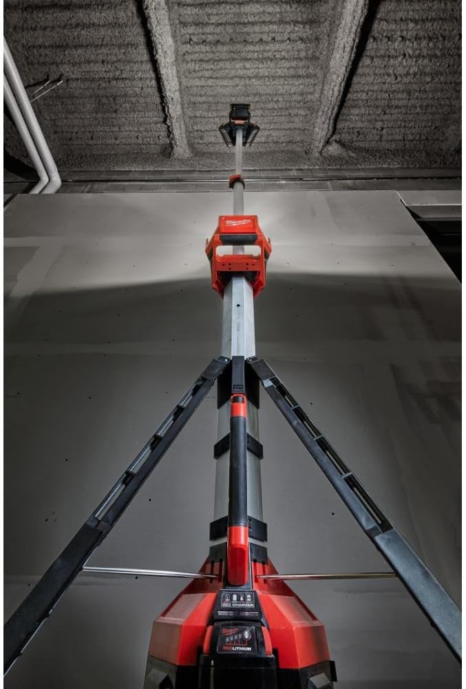 Milwaukee M18 18-Volt Lithium-Ion Cordless Rocket LED Stand Light/Charger | Hardware Power Tools for Your Construction or Jobsite Needs