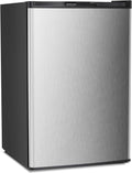 Antarctic Star Upright Freezer 3.0 Cu.ft, Compact Mini Freezer with Reversible Single Door, Temperature Control, Removable Shelves, Small freezer Stainless Steel for Dorms Home Office, Silver
