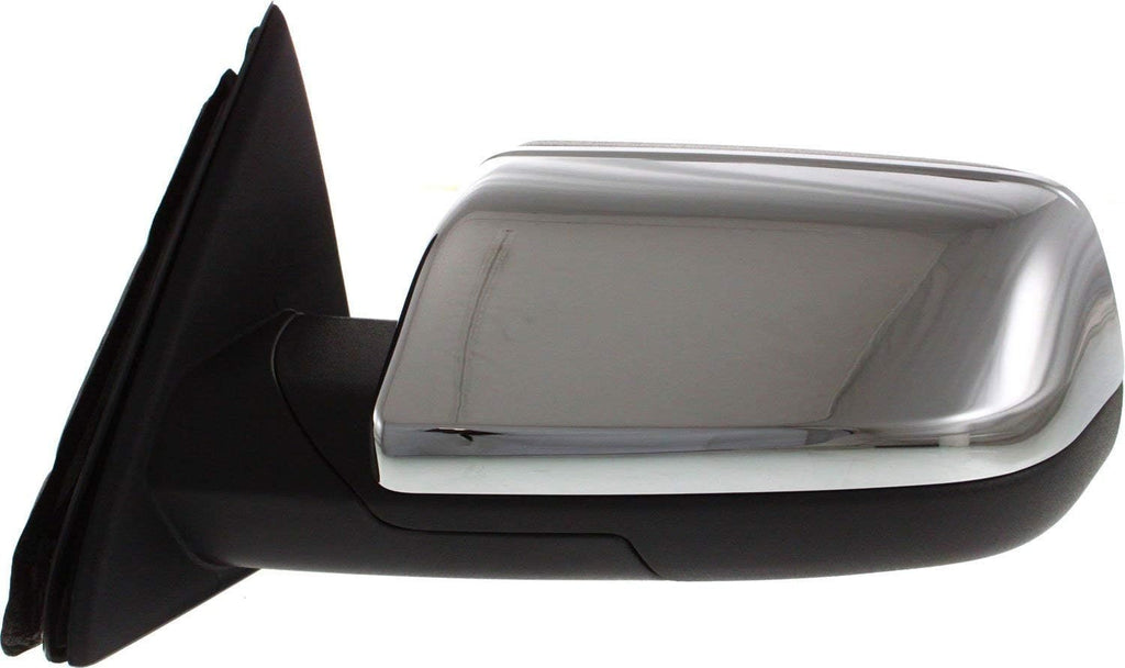 Kool Vue Side Mirror Replacement Power Heated Mirrors for Ford Flex 2009-2012, Driver & Passenger Side, Memory Puddle Lamp, Chrome