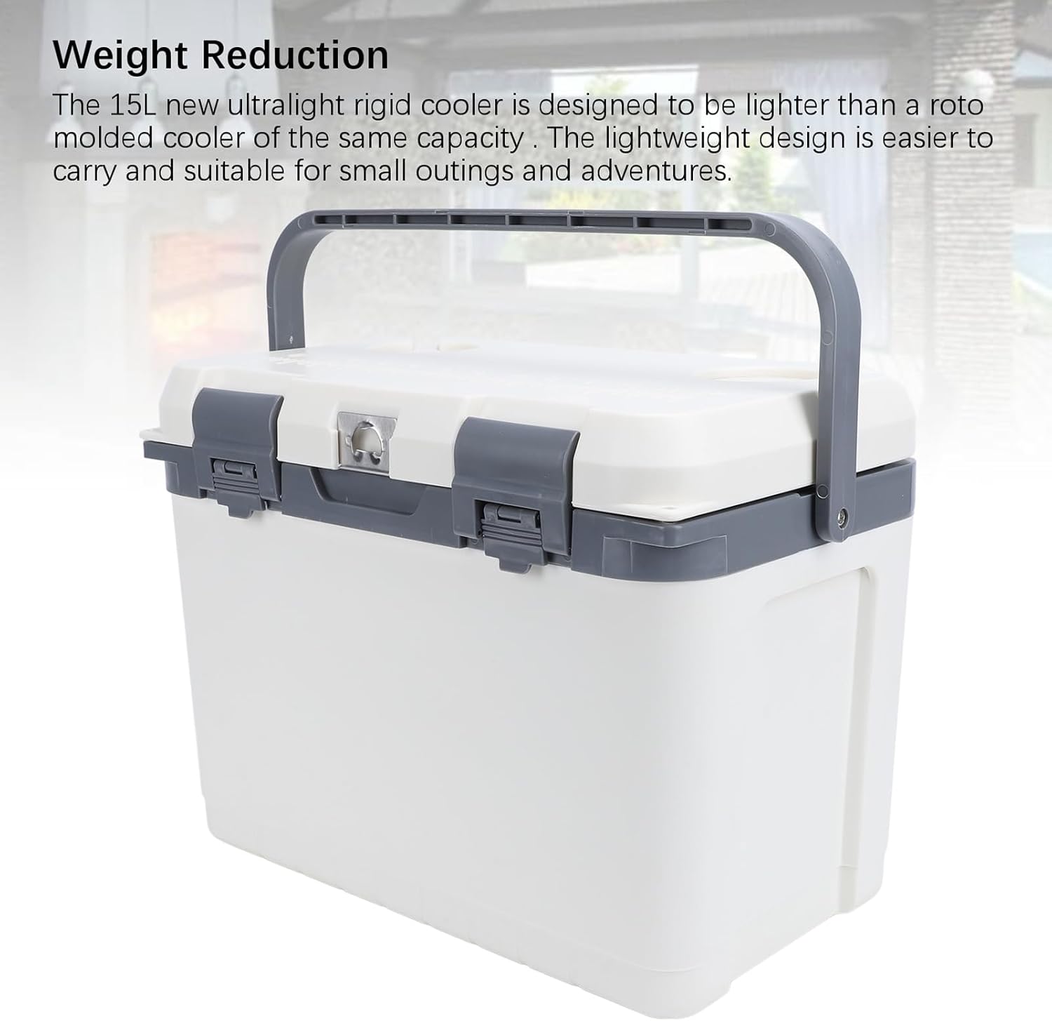 Mini Fridge Electric Cooler and Warmer for Car,15L Insulated Cooler Box,Handheld Food Freezer for Outdoor Picnic Camping