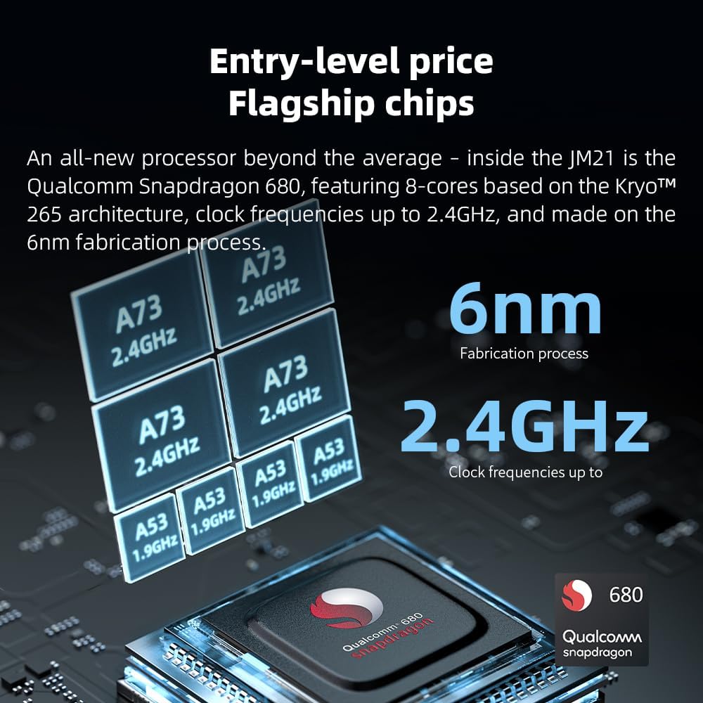 JadeAudio/FiiO JM21 Android 13 Hi-Res Music Player MP3 with Snapdragon 680, Bluetooth WiFi USB DAC 12.5H Playtime (3+32g Sky Blue)