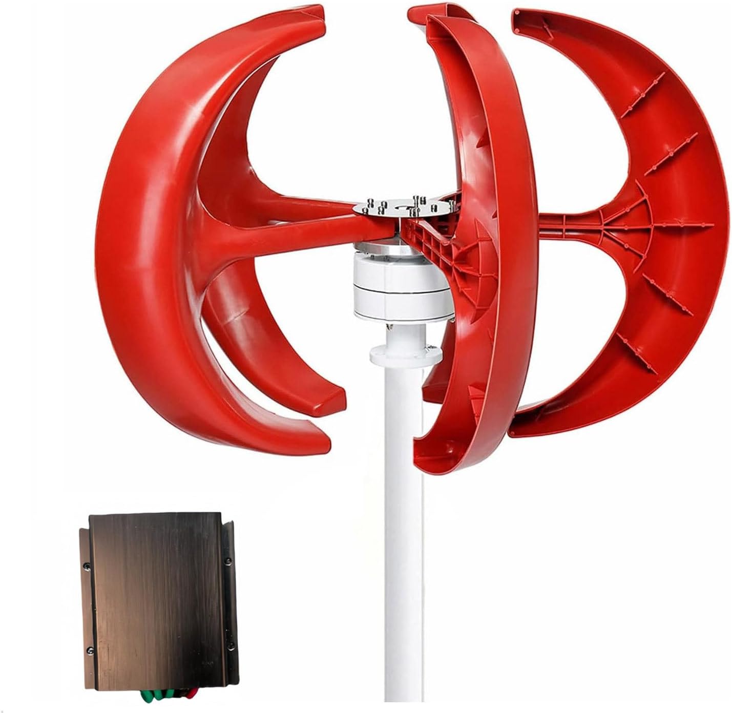 12V 24V Wind Generator 400W 600W 800W 1000W 1200W - 5-Blade Mini Wind Turbine Kit with Charger Controller for Home, Boats, Highways - Clear Energy Solution