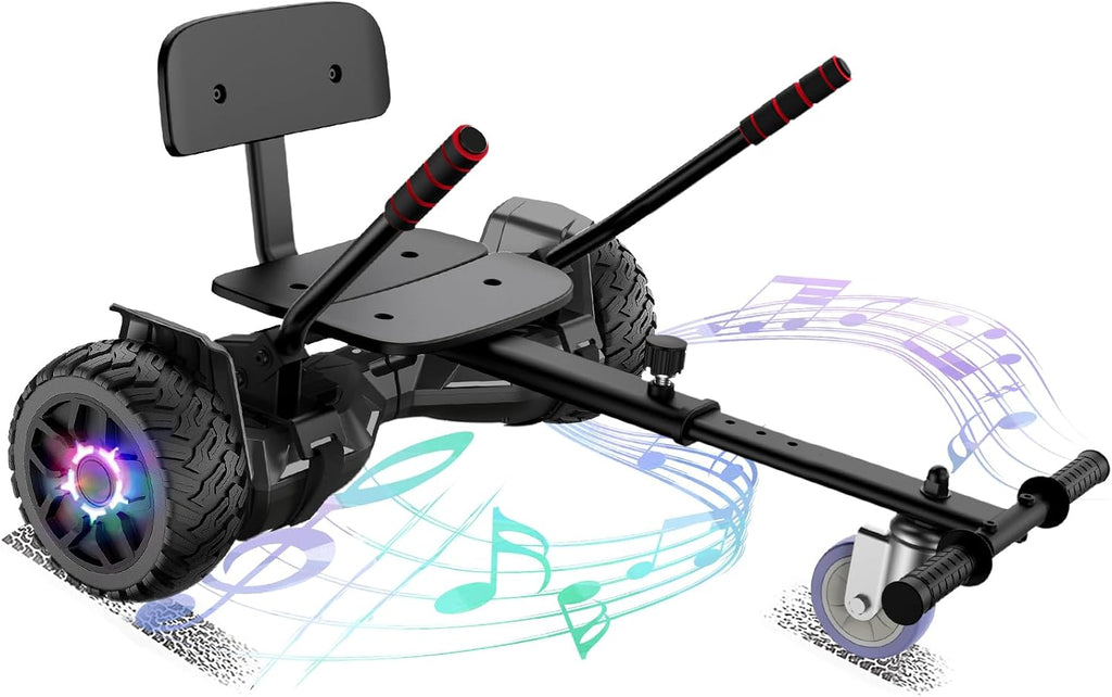 FLYING-ANT Self Balance Scooter Seat Attachment 6.5' Two-Wheel Self Balancing Electric Scooter with LED Light Flash Lights Wheels