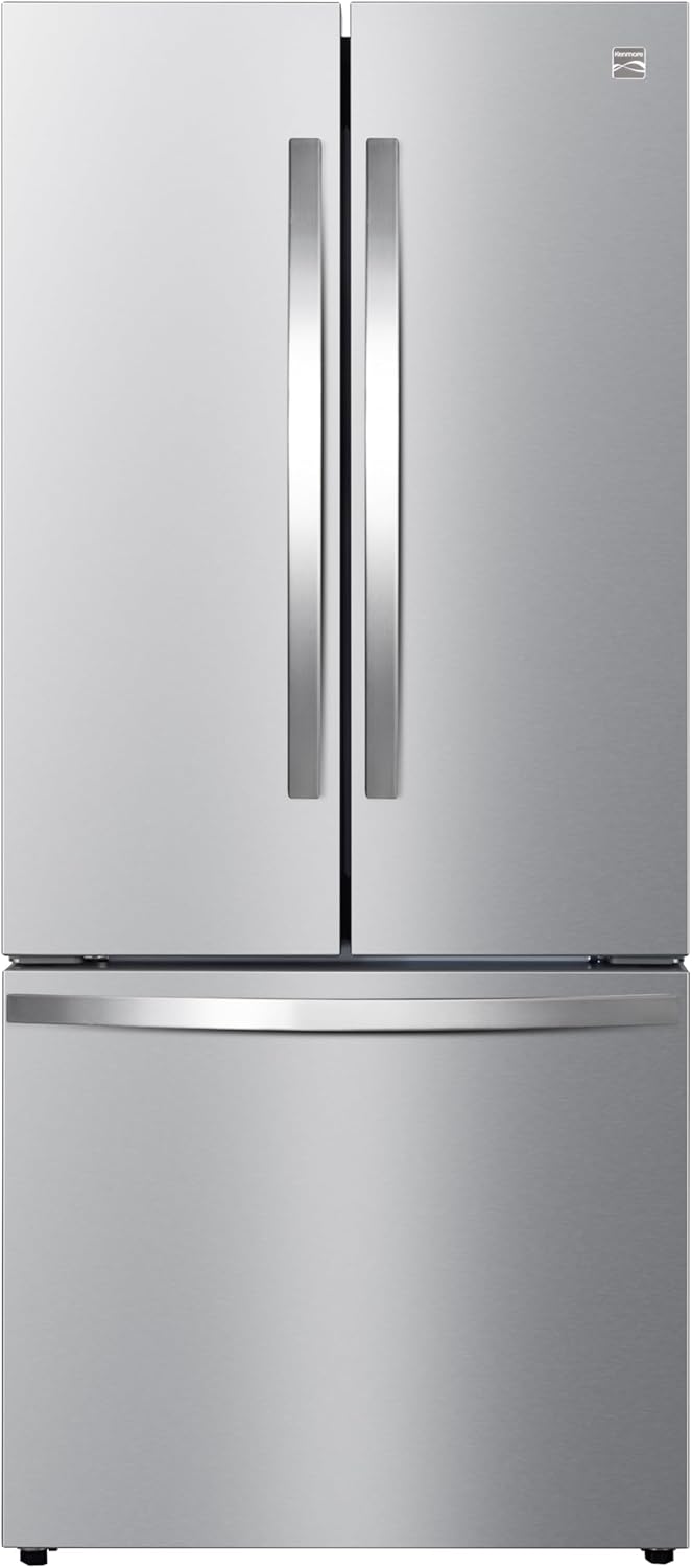 Kenmore 4675525 30' French Door Refrigerator with Freezer - Accela Chill, Ice Maker, Adjustable Glass Shelves, ENERGY STAR Certified, 17.5 cu. ft. Capacity - Fingerprint Resistant Stainless Steel