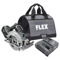 FLEX 24V Brushless Cordless 7-1/4-Inch Circular Saw Kit with 10.0Ah Stacked Lithium Battery and 280W Rapid Charger - FX2141-1J