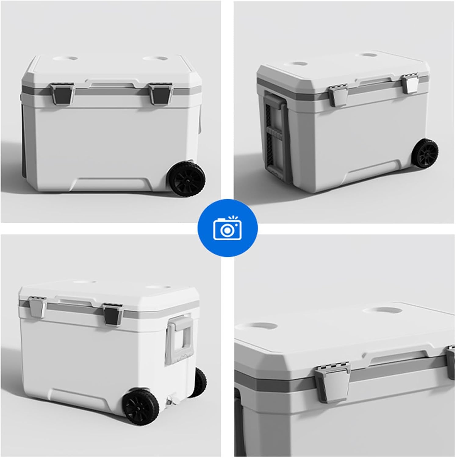 Car Camping Coolers for Chrysler Concept/Pacifica/Voyager/300 Letter Series/300C, Waterproof Portable Cooler, Leak Proof Picnic Insulated Bag, Ultra-Light Premium Ice Chest Box,C-Blue-45L