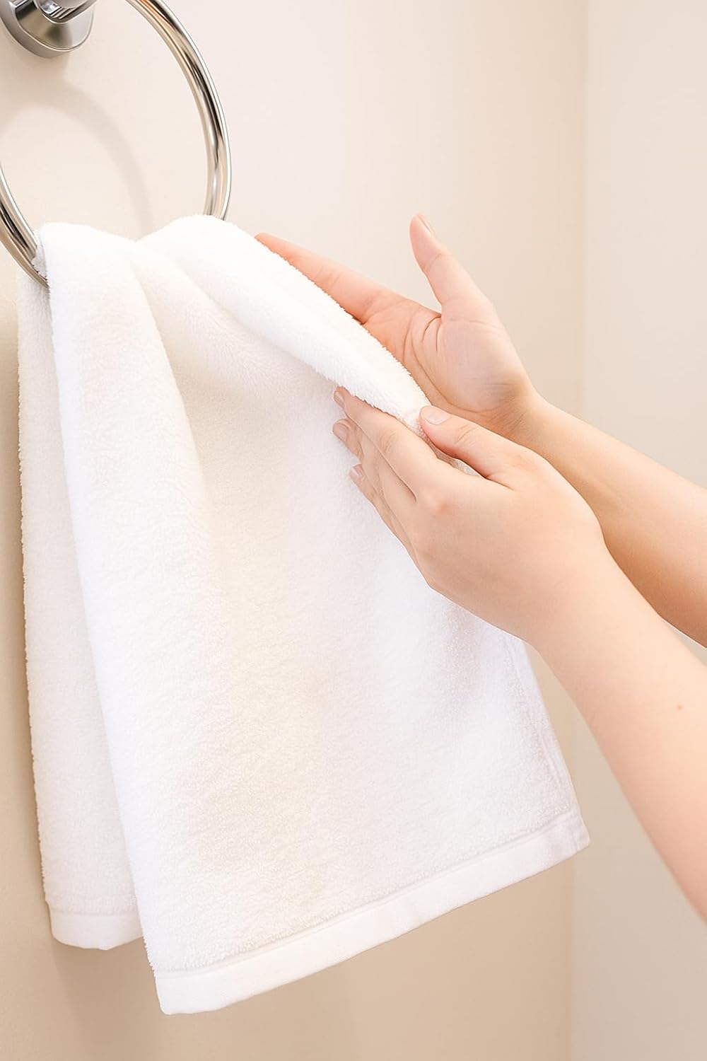 Hand Towels for Bathroom [12 Pack] 16x28, 100% Cotton, Ultra Soft Hand Towel for Gym, Kitchen and Spa, Quick Dry and Highly Absorbent Bulk Towels for Salon (Black, 72 Pack)