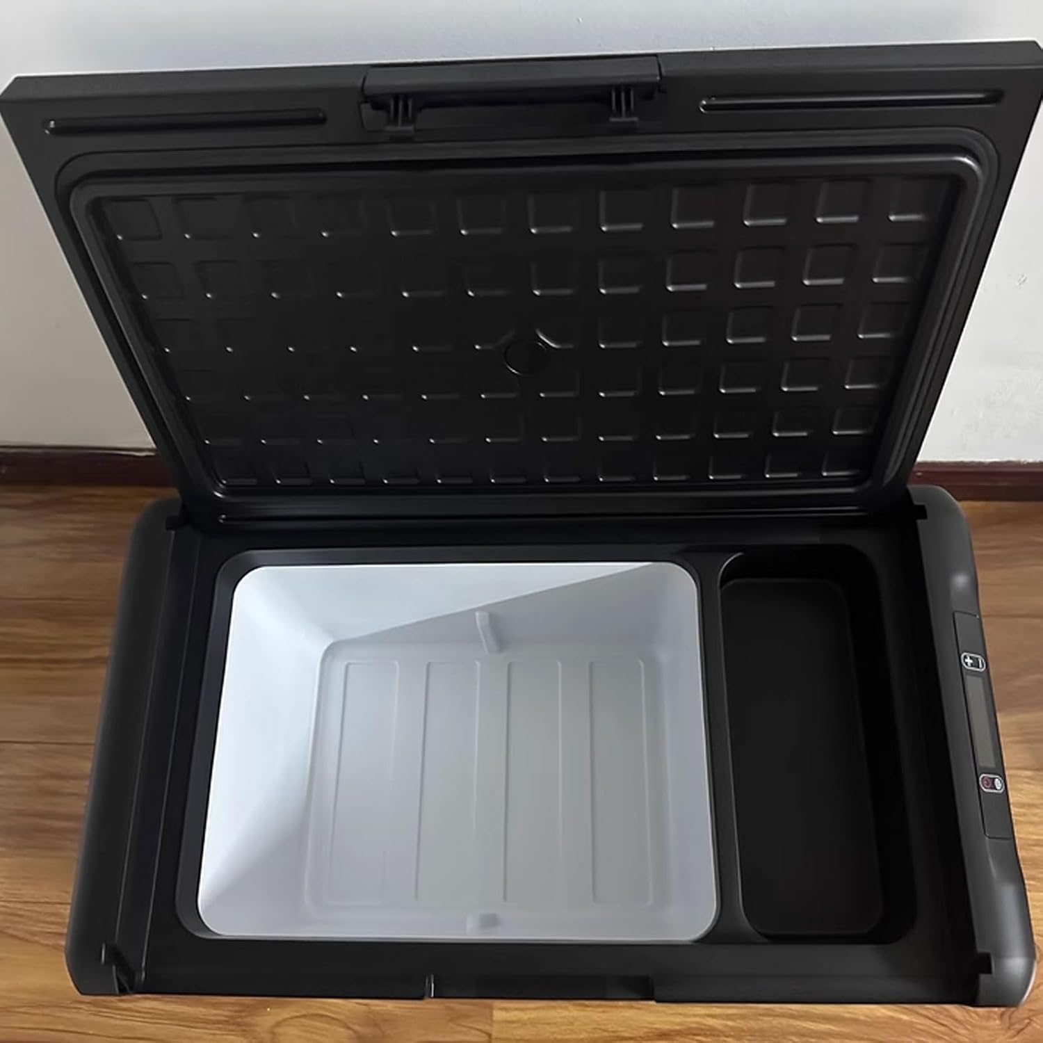 Camping Refrigerator Plug in Ac for Car Portable Cooler Electric 20/25L Keypad Display Removable Cold Storage Plate Design 12/24V DC 110-240V AC for Travel Home(61.7 * 33.2 * 30.1cm)