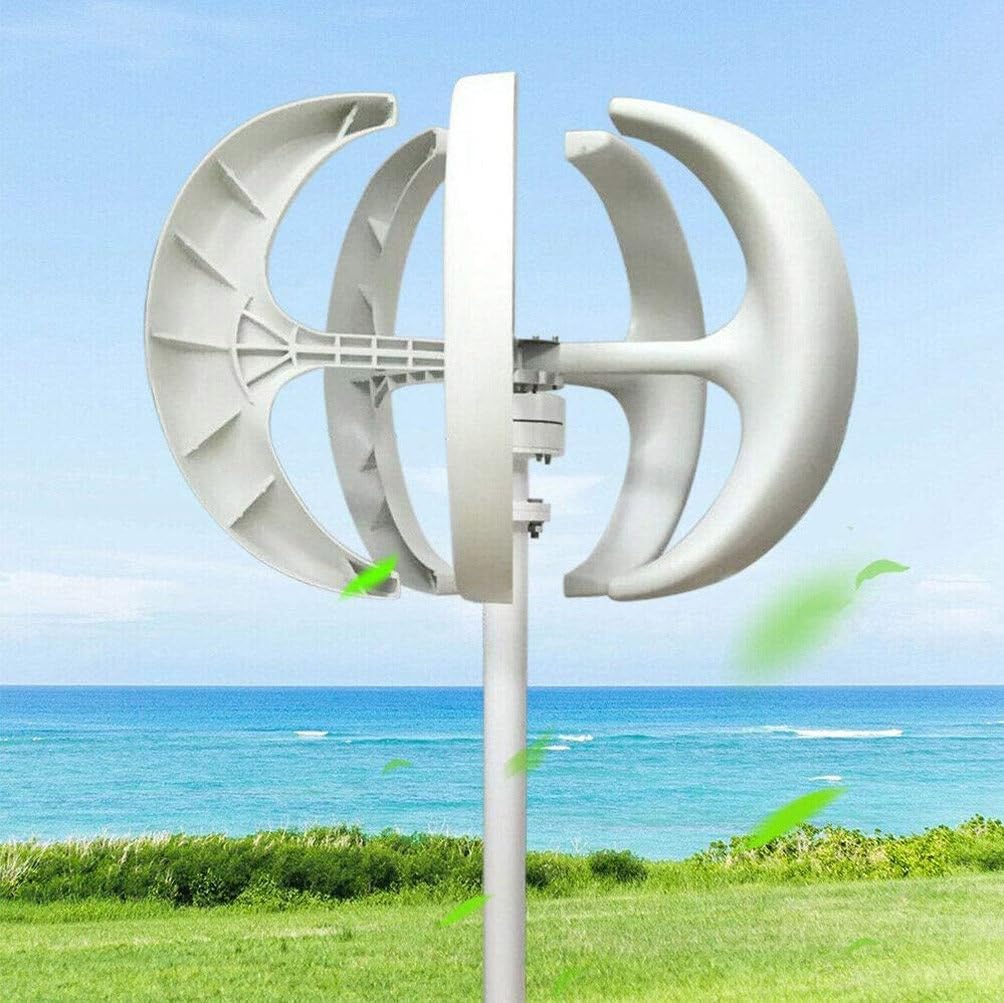 400W 600W 800W 1000W 1200W Wind Turbine Generator, 12V 24V Low Noise Windmill with Controller, Efficient Low Wind Speed Start for Home Energy Power