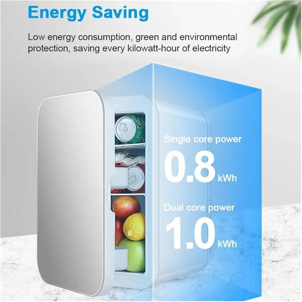 6L Mini Car Refrigerator 12V DC 220V AC Electric Portable Beauty Cooler Warmer Car Mini Fridge Ice Box For Home Camping Travel