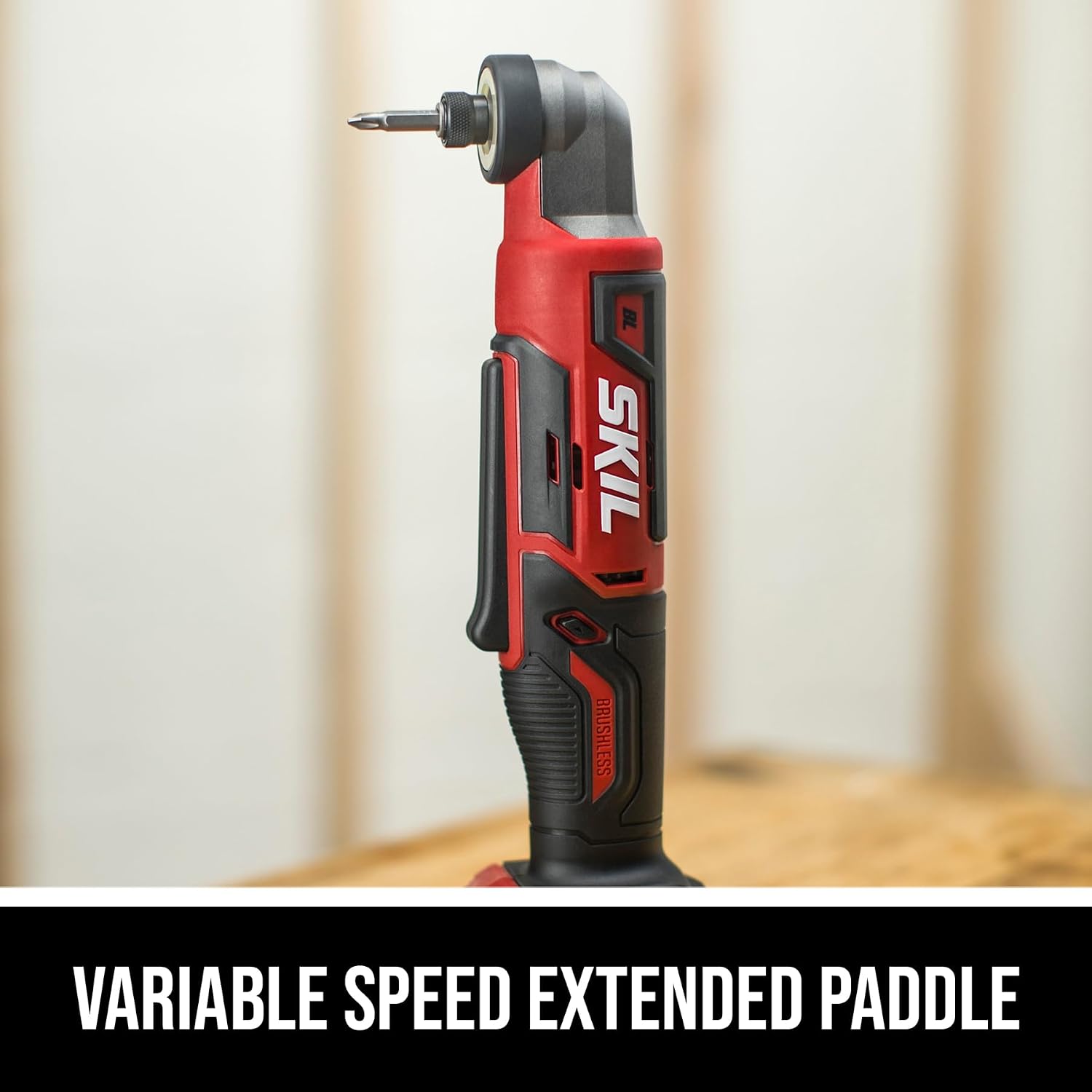 SKIL PWR CORE 12 Brushless 12V 1/4-Inch Hex Right Angle Impact Driver Kit, Includes 2.0Ah USB-C Battery and 20W Charger - RI5745A-11