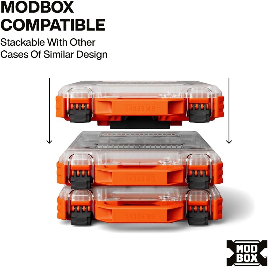 Klein Tools 94160MBINS MODbox Insulated Tool Kit, 5-Piece, 1000V Rated Electrician Tools Set with Screwdrivers, Wire Stripper, Cutters, Modular Storage Box