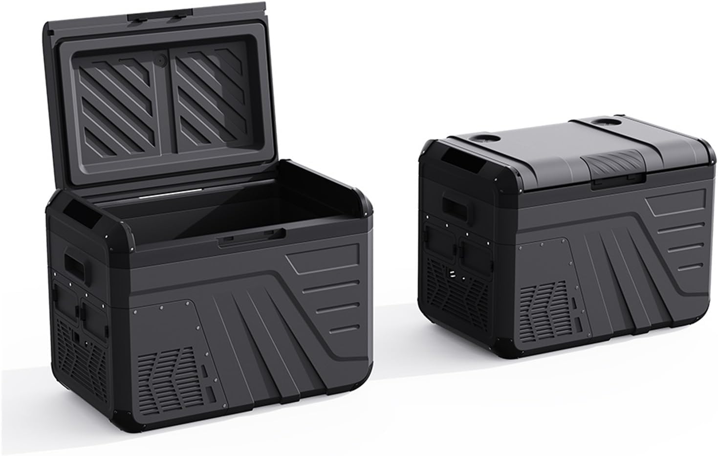 Mini 12V Refrigerator For Car – Dual-Use Electric Cooler & Freezer For Camping(Black 35L)