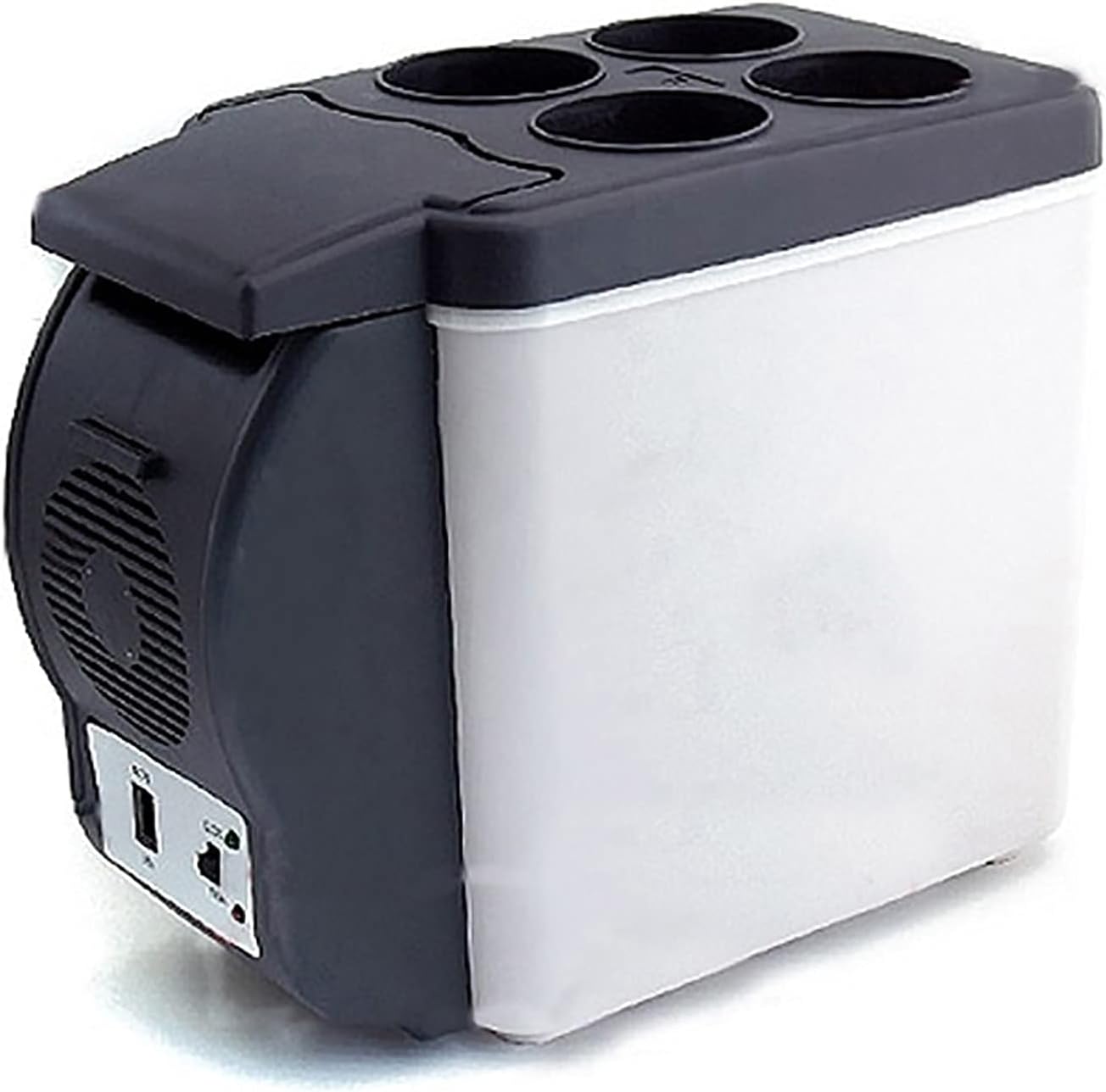 Car Fridge, 6L Mini Portable Car Refrigerator Electric Cool Box Cooler Warmer for Driving Travel Fishing Outdoor