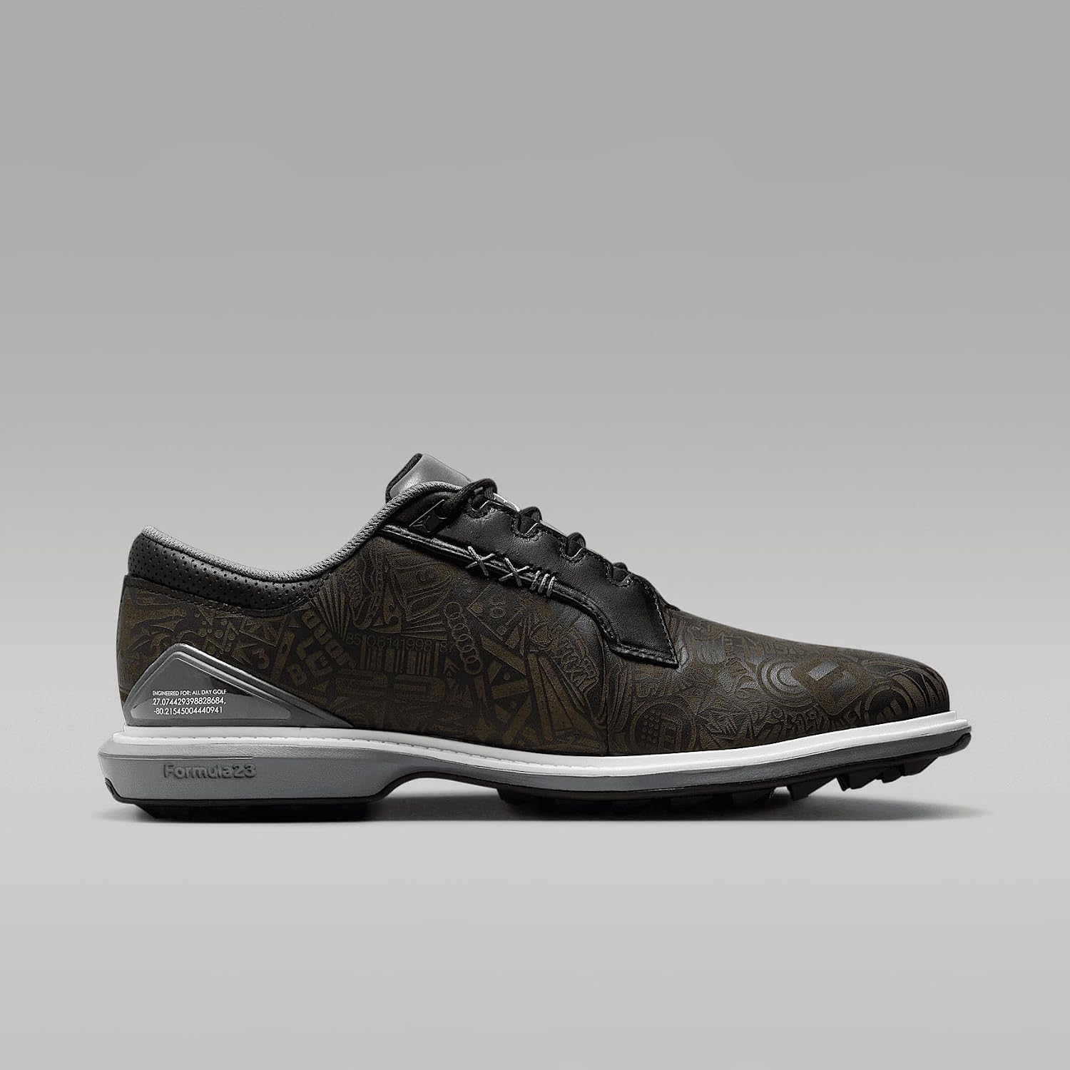Jordan ADG 5 Golf Shoes (FQ6642-003, Black/Cool Grey/White)