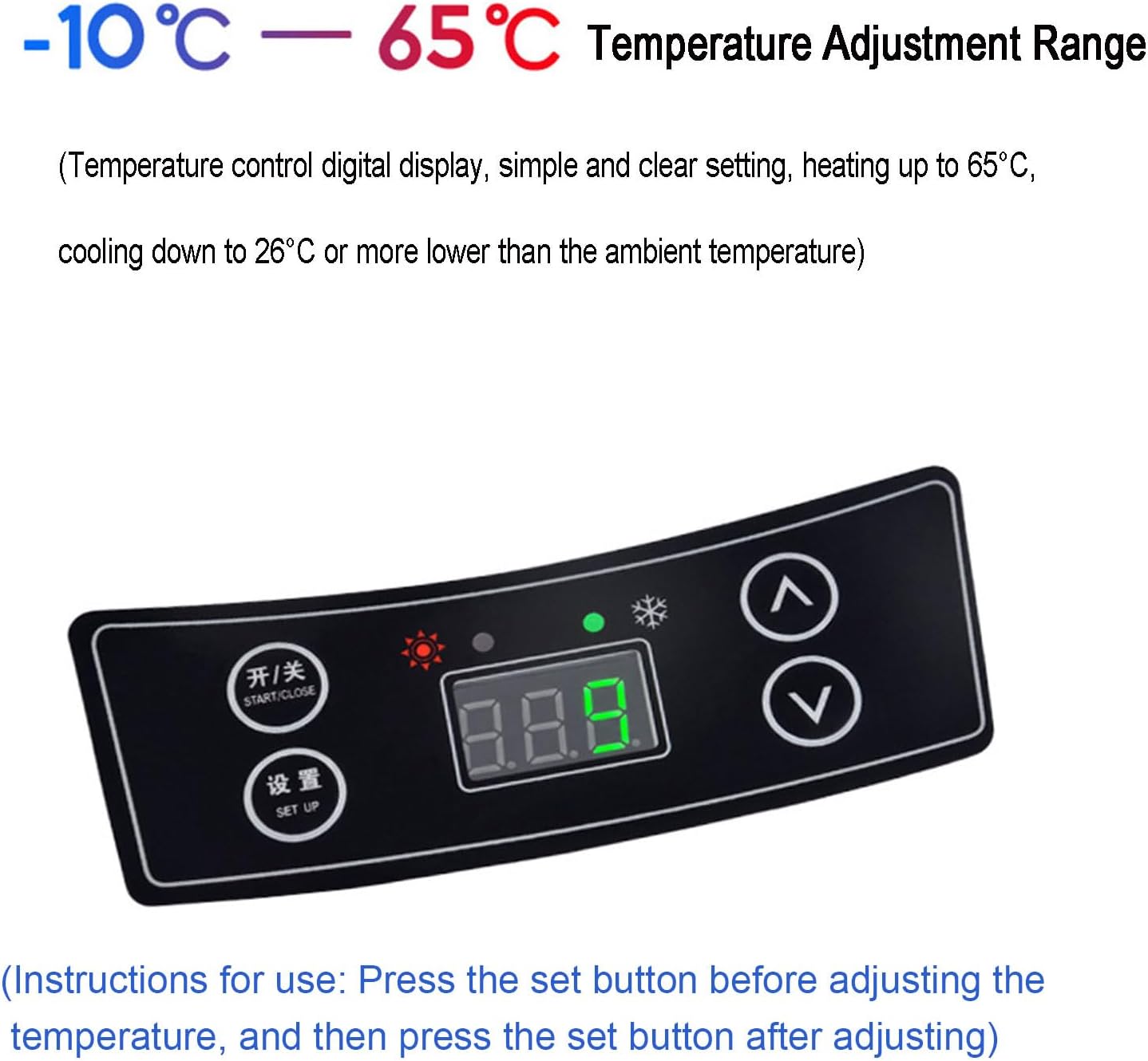 Car Refrigerator, 8 Liter Capacity Portable Refrigerator Electric Cooler Personal Thermoelectric Cooler/Warmer with 12V DC & 220V AC for Travel, Camping, Car, Home,B