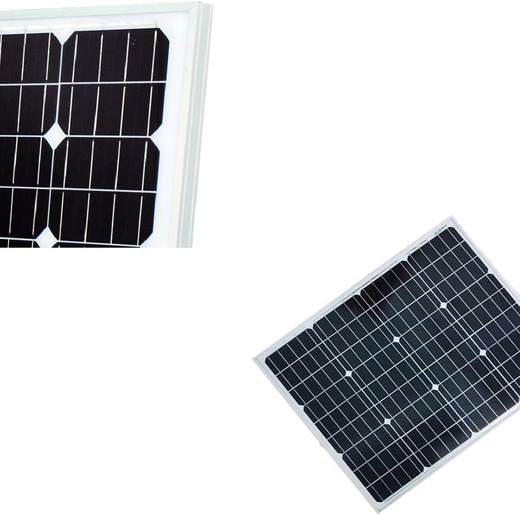 Solar Panel Kit,Solar Panels 50 W Monocrystalline Solar Panel As Generator, Energy Saving, Solar Charger for Summer Camping Van