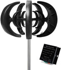 1000W Vertical Wind Turbine Generator - 12V/24V Magnetic Levitation Design for Home & Marine Use - Efficient Upright Wind Power Solution - Black Finish