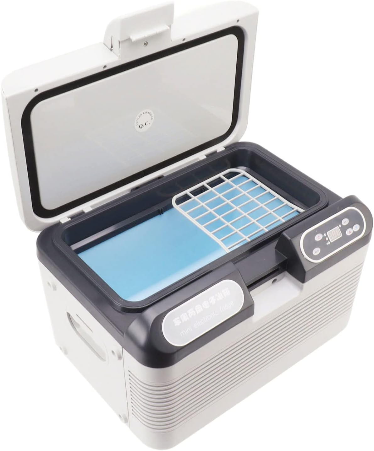 Car Refrigerator, 12L Car Freezer for Camping & Travel Portable Car Fridge RV Electric Cooler Freezer Fast Cooling Fridge Cooler for Car, RV, Truck, Cold and Warm Dual Use (US