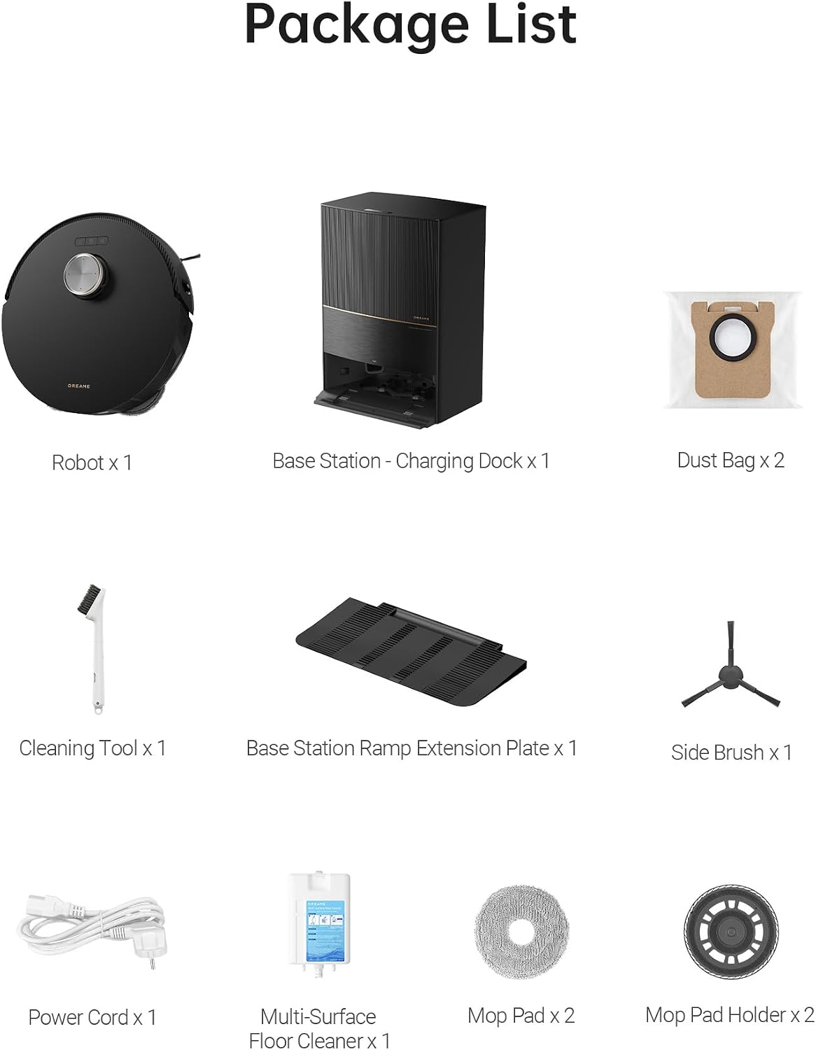 DREAME L30 Ultra Robot Vacuum, 136°F Hot Water Mop-Self-Cleaning, Mops Self-Drying, Mop-Extend, Raising, Refilling, Auto-Empty, 7,300Pa Suction, AI Action and 3D Navigation