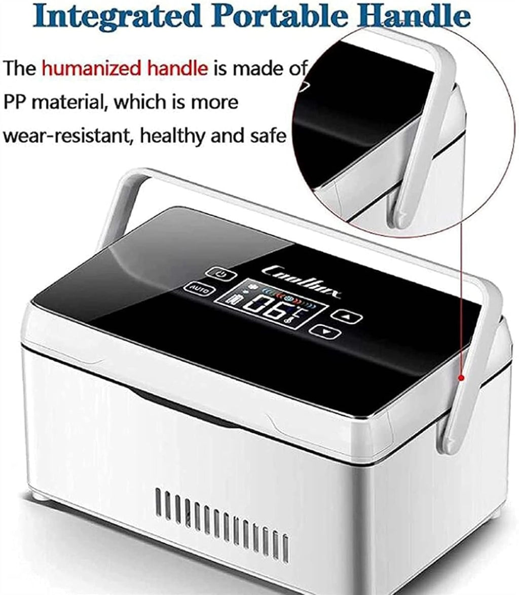 Portable Insulin Cool Box Medication Refrigerator for Medicines Mini Intelligent Electric Fridge Cool Bag Thermostat for Medical Cooler Bag for Travel (Battery Not Included)
