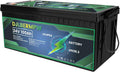 24V 100Ah Lifepo4 Lithium Battery 2560W Load Power Batteries Built-in 100A BMS Batteries 4000+ Deep Cycle Lithium Iron Phosphate Rechargeable Battery for Solar,RV,Off-Grid