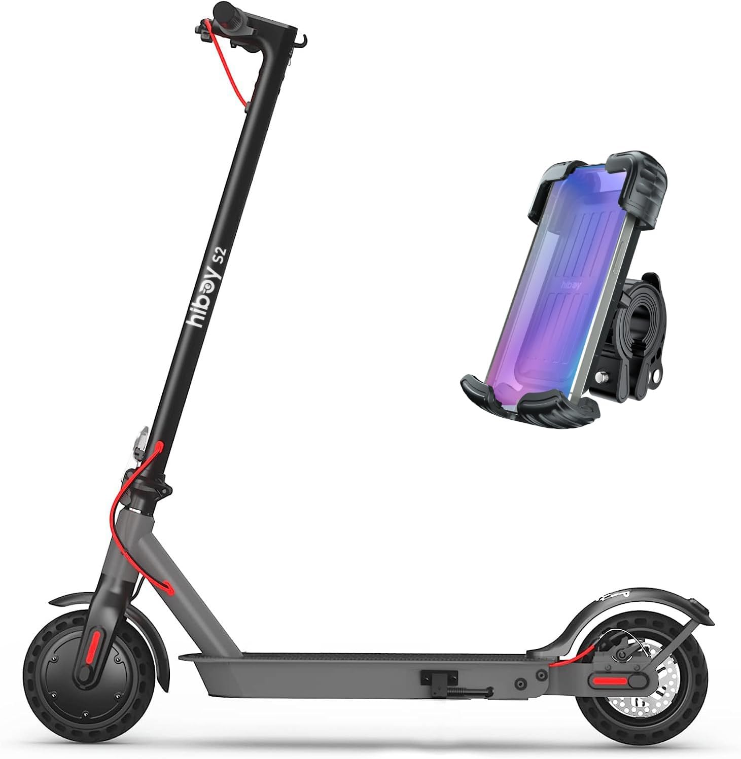Hiboy S2/S2 MAX Electric Scooter, 350/500W Motor, 8.5/10' Tires, 17/40.4 Miles Range E Scooter, 19 Mph Folding Commuter Electric Scooter for Adults