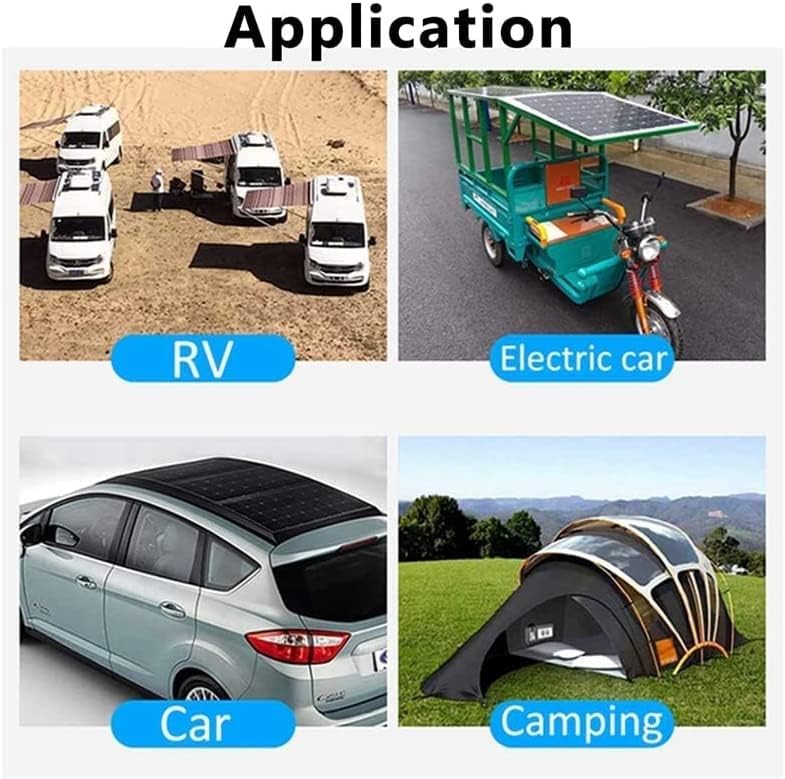 Portable Solar Panels 100W 12V Solar Panel, High-Efficiency Monocrystalline Solar Panel for RV Marine Boat and Other Off-Grid Applications