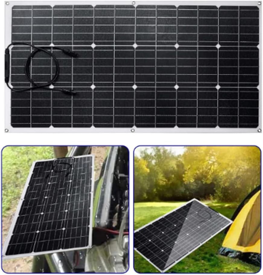 1000W Solar Panel 18V Monocrystalline Ethylene Tetrafluoroethylene Flexible Waterproof Emergency Charging Outdoor Rechargeable Power (2000w)
