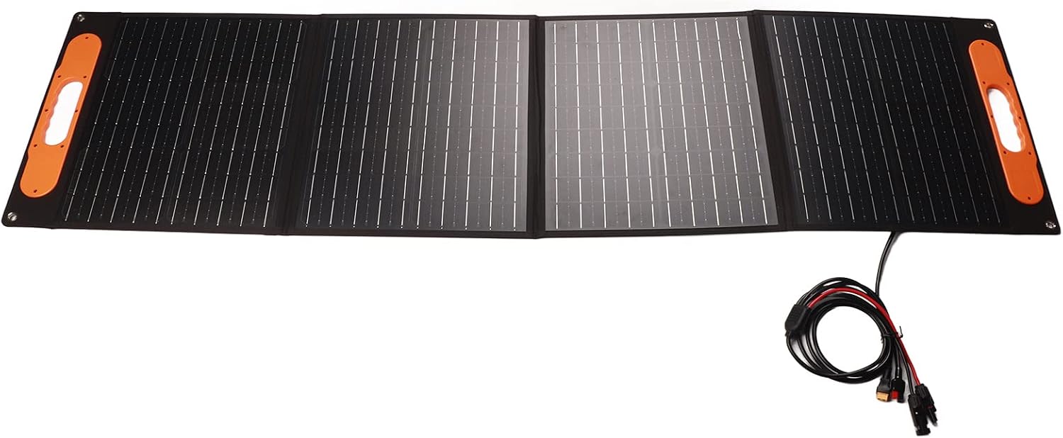 100W 18V 5.5A Portable Solar Panel,Foldable Solar Panel Charger,High Efficiency Waterproof Dustproof Solar Panel with XT60 Adapter for ZC600 ZC1000 ZC2000
