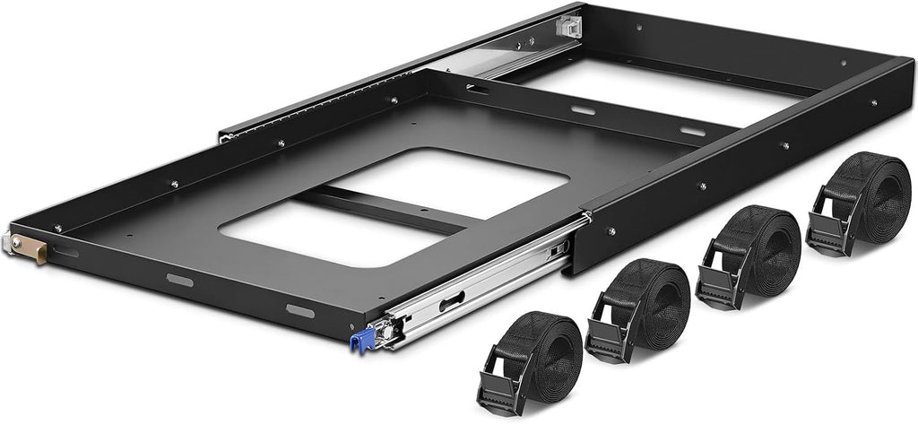 BODEGACOOLER Car Fridge Slide, Inner 29.4 x 17.2in, Vehicle Refriderator Slider with 4 Buckle Straps, Max 220 LBS/100Kg