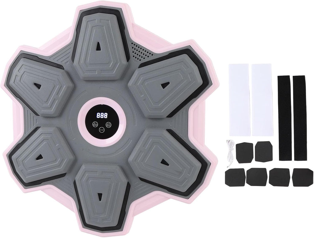 Smart Music Punching Target with Adaptive Difficulty for Home Gym Quiet Boxing Wall Target for Beginners and Enthusiasts, PU Foam Polyurethane, PP, ABS
