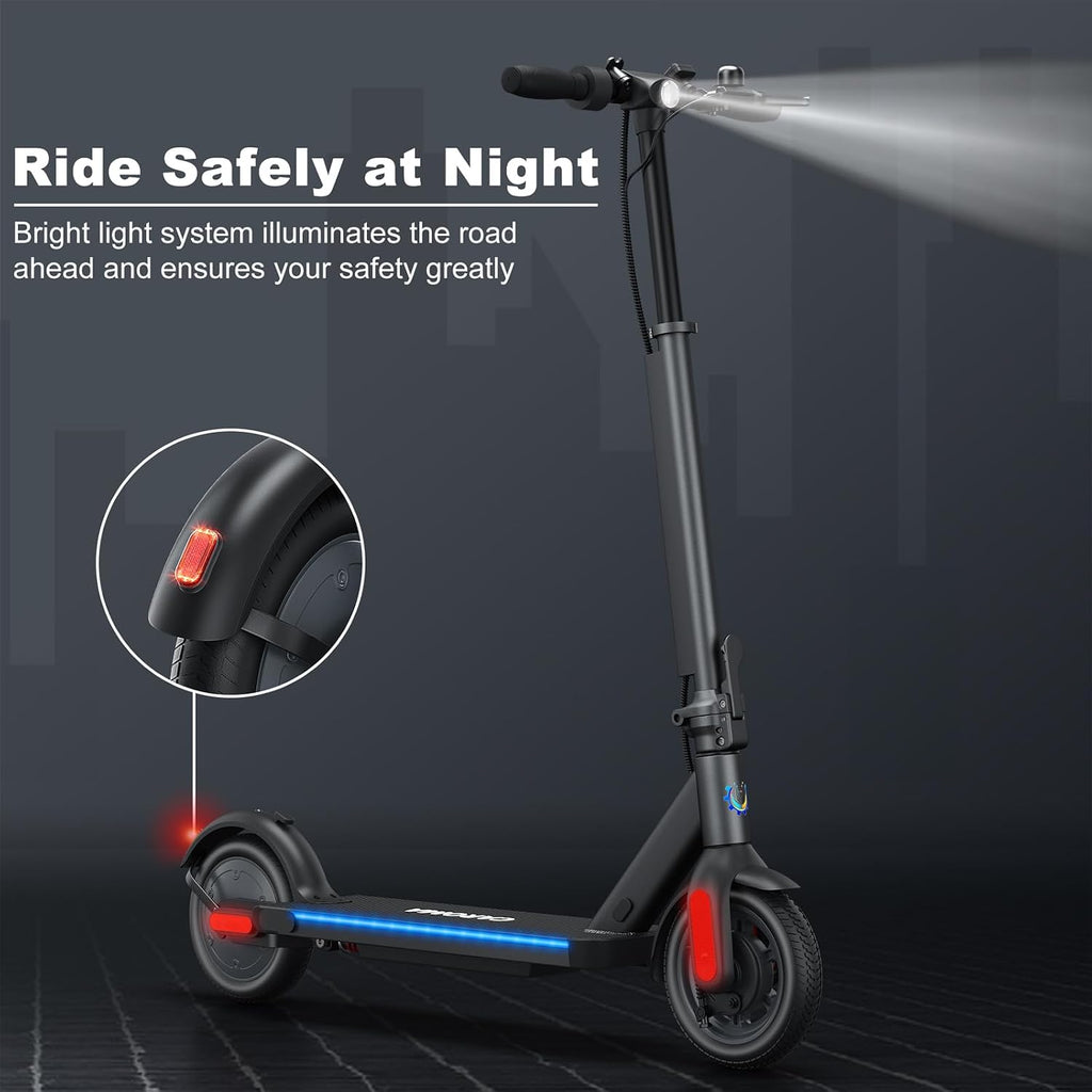 Caroma Electric Scooter Adults, 350W/500W Motor, Top Speed 20/25 Mph & 30 Miles Range, 8.5' Solid Tires, Cruise Control E Scooter for Adults